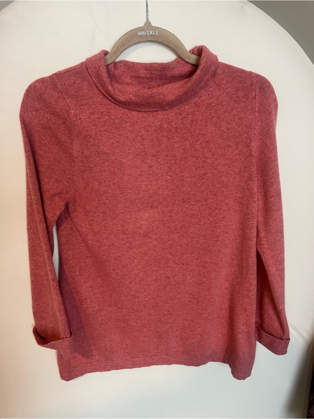 Boden Women's Heathered Rust Cowl Neck Sweater - Picture 5 of 14
